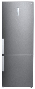 Серебристый холодильник Hyundai CC4553F нерж сталь