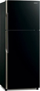 Чёрный двухкамерный холодильник  Hitachi R-V 472 PU8 BBK