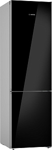 Холодильник черное стекло Bosch KGN39LB32R
