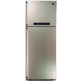 Бежевый холодильник шириной 70 см Sharp SJ PC58A CH