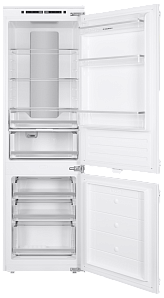 Узкий двухкамерный холодильник Maunfeld MBF177NFWH фото 2 фото 2