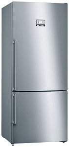 Серебристый холодильник Bosch KGN 76 AI 22 R