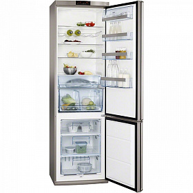 Серый холодильник AEG S7400RCSM0
