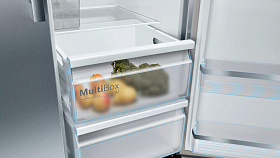 Серебристый холодильник Ноу Фрост Bosch KAI93AIEP фото 4 фото 4