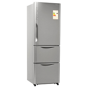 Серый холодильник HITACHI R-SG37BPUGS