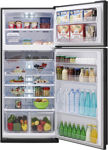 Холодильник шириной 80 см Sharp SJXE55PMSL фото 2 фото 2