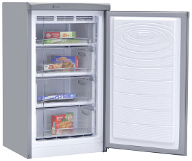 Тихий холодильник NordFrost DF 161 IAP серебристый металлик