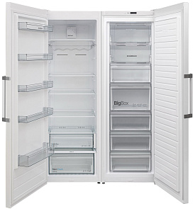 Холодильник шириной 120 см Scandilux SBS 711 Y02 W фото 2 фото 2