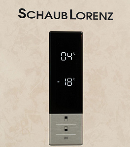 Бежевый холодильник шириной 70 см Schaub Lorenz SLU S620E3E фото 3 фото 3