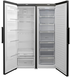 Холодильник темных цветов Korting KNFR 1837 N фото 4 фото 4