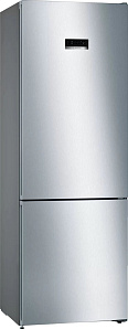Серебристый холодильник Bosch KGN49XLEA