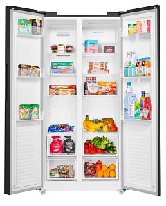 Большой двухстворчатый холодильник Maunfeld MFF177NFBE фото 3 фото 3