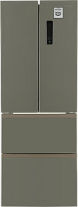 Холодильник Хендай серебристого цвета Hyundai CM4045FIX нержавеющая сталь