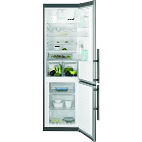 Серебристый холодильник Electrolux EN93852JX