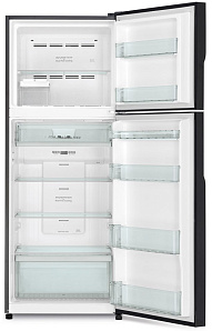 Холодильник  шириной 70 см Hitachi R-V 472 PU8 BBK фото 2 фото 2