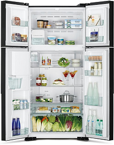 Широкий холодильник с верхней морозильной камерой HITACHI R-W 662 PU7X GGR фото 2 фото 2