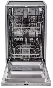 Серебристая узкая посудомоечная машина DeLonghi DDW06S Basilia фото 3 фото 3