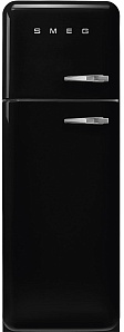 Чёрный холодильник Smeg FAB30LBL5