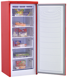 Однокамерный холодильник NordFrost DF 165 RAP красный