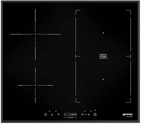 Черная индукционная варочная панель Smeg SIM561B