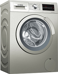 Серебристая стиральная машина Bosch WLL2426SOE