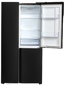 Холодильник цвета графит Hyundai CS5073FV черная сталь фото 3 фото 3
