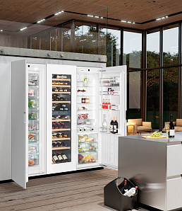 Встраиваемый двухдверный холодильник с морозильной камерой Liebherr SBSWgw 99I5 фото 3 фото 3