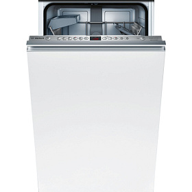 Серебристая узкая посудомоечная машина Bosch SPV63M50RU