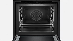 Встраиваемый черный электрический духовой шкаф Bosch HNG6764B6 фото 4 фото 4