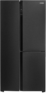 Холодильник Хендай Сайд бай Сайд черного цвета Hyundai CS5073FV графит