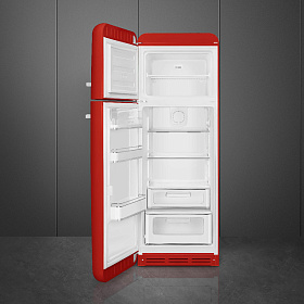 Ретро красный холодильник Smeg FAB30LRD5 фото 2 фото 2