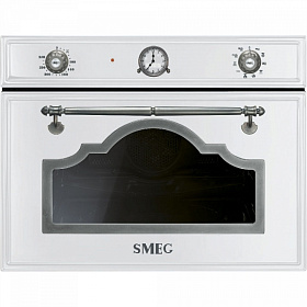 Белый духовой шкаф в ретро стиле Smeg SF4750MCBS