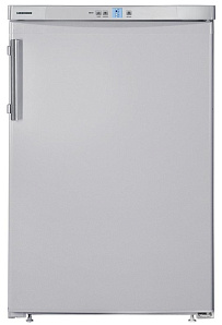 Маленький серебристый холодильник Liebherr Gsl 1223
