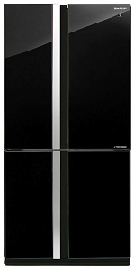 Чёрный холодильник Sharp SJGX98PBK