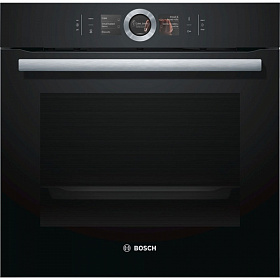 Встраиваемый черный электрический духовой шкаф 60 см Bosch HBG 6764B1