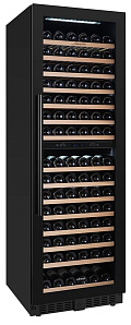 Узкий высокий винный шкаф LIBHOF SMD-165 black