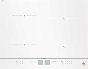 Белая индукционная варочная панель De Dietrich DPI7670W