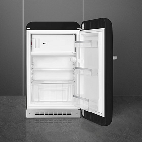 Чёрный узкий холодильник Smeg FAB10RBL5 фото 2 фото 2