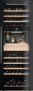 Встраиваемый винный шкаф Аско черного цвета Asko WCN311942G