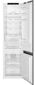Двухкамерный холодильник с no frost шириной 55 см Smeg C8194TNE