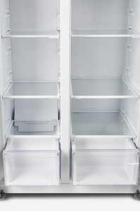 Двухкамерный серый холодильник Hyundai CS4502F нержавеющая сталь фото 4 фото 4