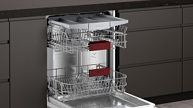 Серебристая посудомоечная машина Neff S177HMX10R фото 3 фото 3