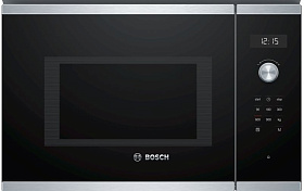 Встраиваемая черная микроволновая печь Bosch BFL554MS0