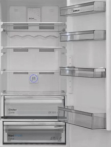 Недорогой чёрный холодильник Scandilux CNF 379 EZ D/X фото 3 фото 3