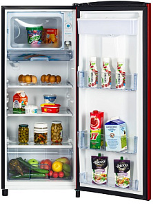 Красные узкие холодильники Hiberg RF-23DR фото 4 фото 4