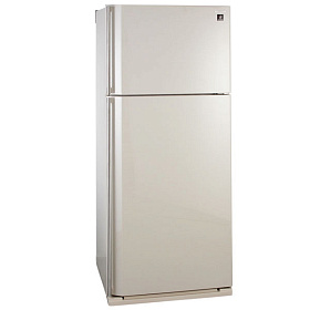 Бежевый двухкамерный холодильник Sharp SJ SC59PV BE