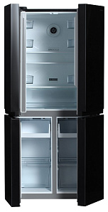 Холодильник Хендай с 1 компрессором Hyundai CM5005F черное стекло фото 4 фото 4