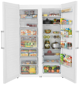 Двухкамерный холодильник ноу фрост Scandilux SBS 711 EZ 12 W фото 3 фото 3