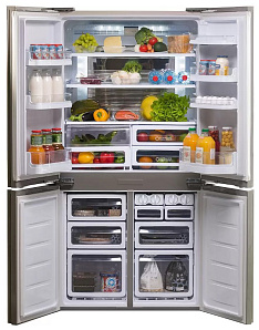 Холодильник 4-х дверный Sharp SJ EX98F BE фото 2 фото 2