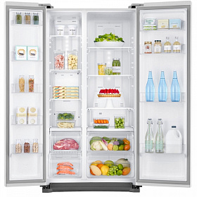 Двухдверный белый холодильник Samsung RS 57K4000 WW/WT